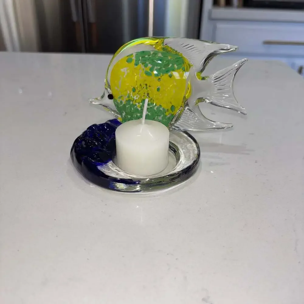 PartyLite Tropical Moorish Idol Art Glass Tealight Candle Holder - Picture 6 of 6